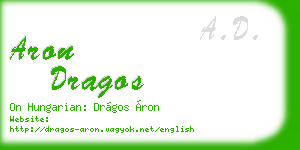 aron dragos business card